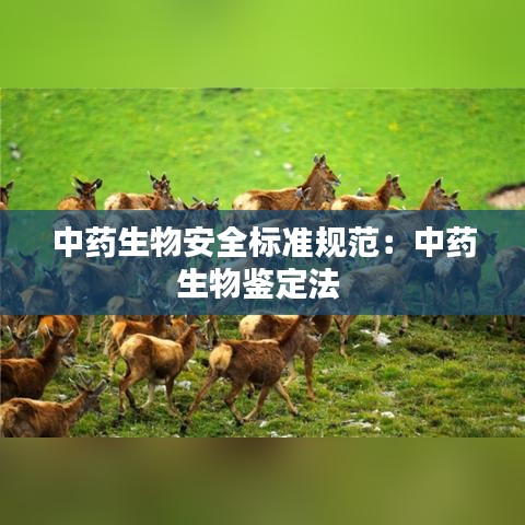 中藥生物安全標(biāo)準(zhǔn)規(guī)范：中藥生物鑒定法 