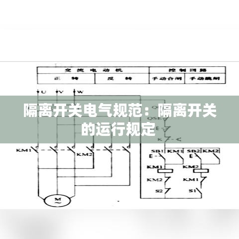 隔離開關(guān)電氣規(guī)范：隔離開關(guān)的運行規(guī)定 
