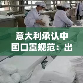 意大利承認(rèn)中國口罩規(guī)范：出口意大利口罩需要的資質(zhì) 