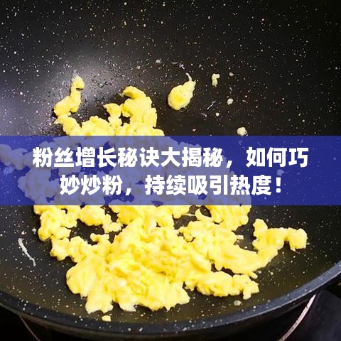 粉絲增長(zhǎng)秘訣大揭秘，如何巧妙炒粉，持續(xù)吸引熱度！