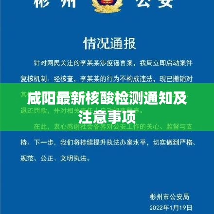 咸陽(yáng)最新核酸檢測(cè)通知及注意事項(xiàng)