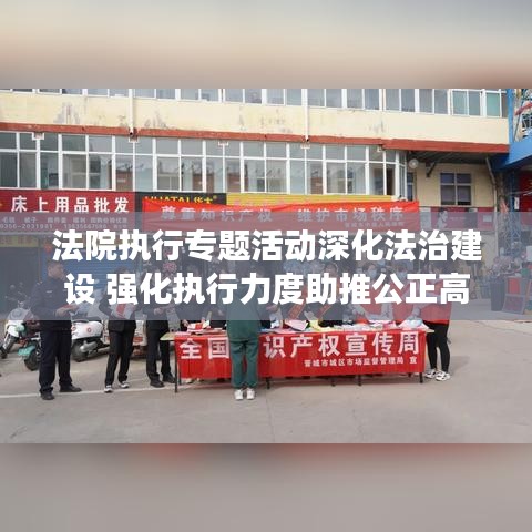 法院執(zhí)行專題活動(dòng)深化法治建設(shè) 強(qiáng)化執(zhí)行力度助推公正高效司法