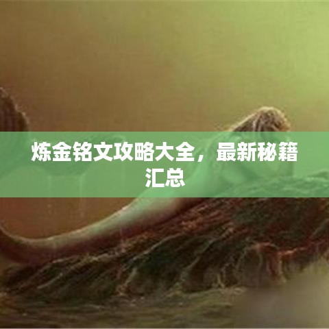 煉金銘文攻略大全，最新秘籍匯總