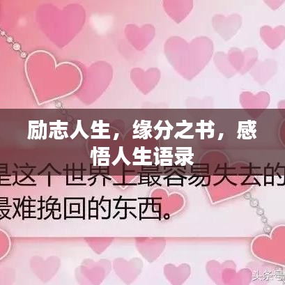 勵(lì)志人生，緣分之書，感悟人生語錄