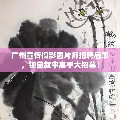 廣州宣傳攝影圖片師招聘啟事，視覺敘事高手大招募！
