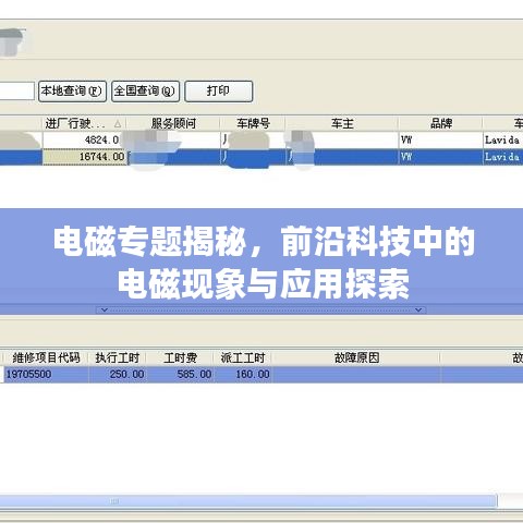 電磁專題揭秘，前沿科技中的電磁現(xiàn)象與應用探索