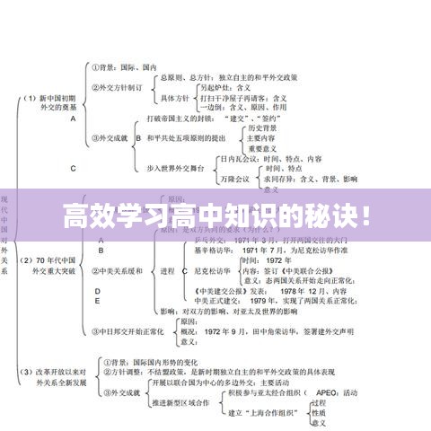高效學(xué)習(xí)高中知識(shí)的秘訣！